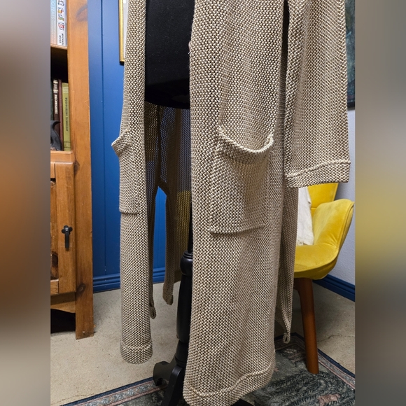 Signature Weekend Long Open Knit Cardigan Size 2X - Picture 4 of 9